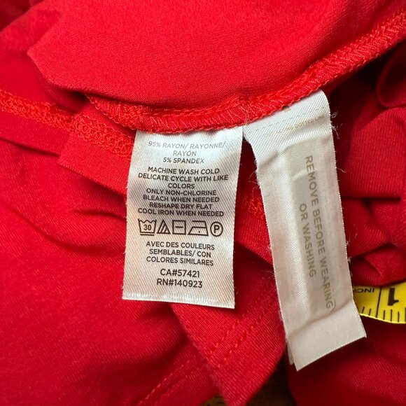 LOFT by Ann Taylor Red Smocked Maxi Dress – Size Medium (Preloved) - Picture 4 of 4